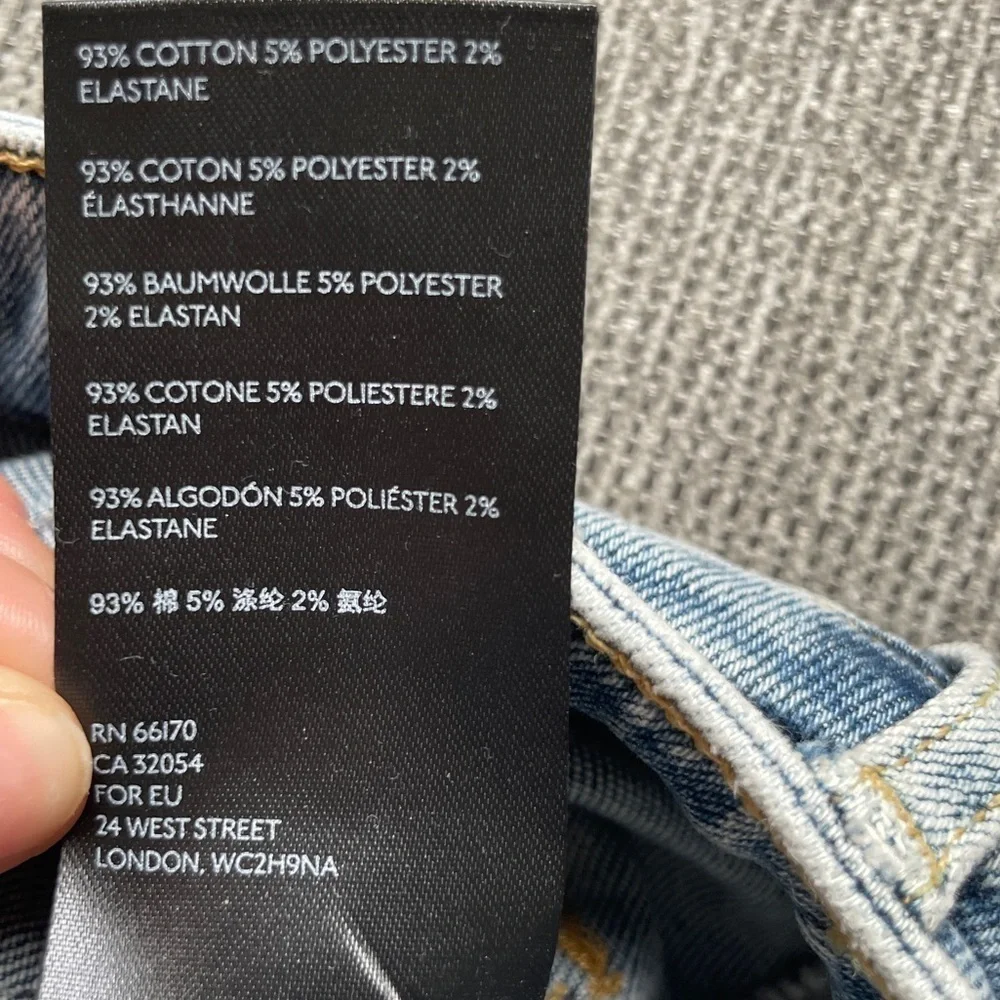 FREE PEOPLE , High Rise blue Jeans 24, NWT